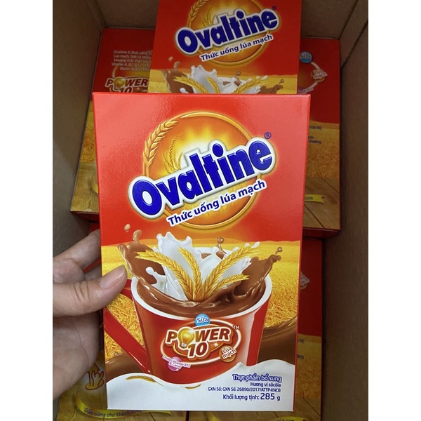 Bột cacao Ovaltine hộp giấy 285g.hsd:12/21