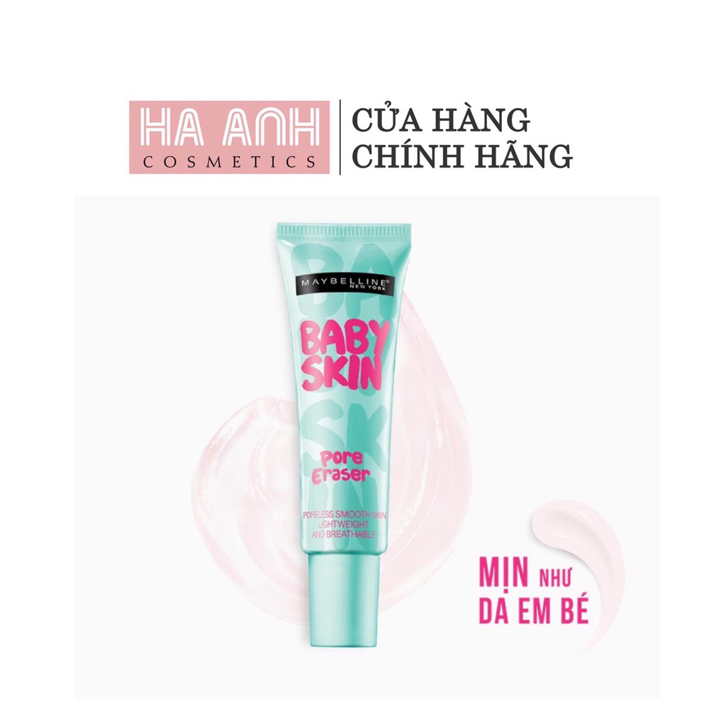 Kem lót mịn da che khuyết điểm Maybelline New York Baby Skin Pore Eraser Primer 22ml
