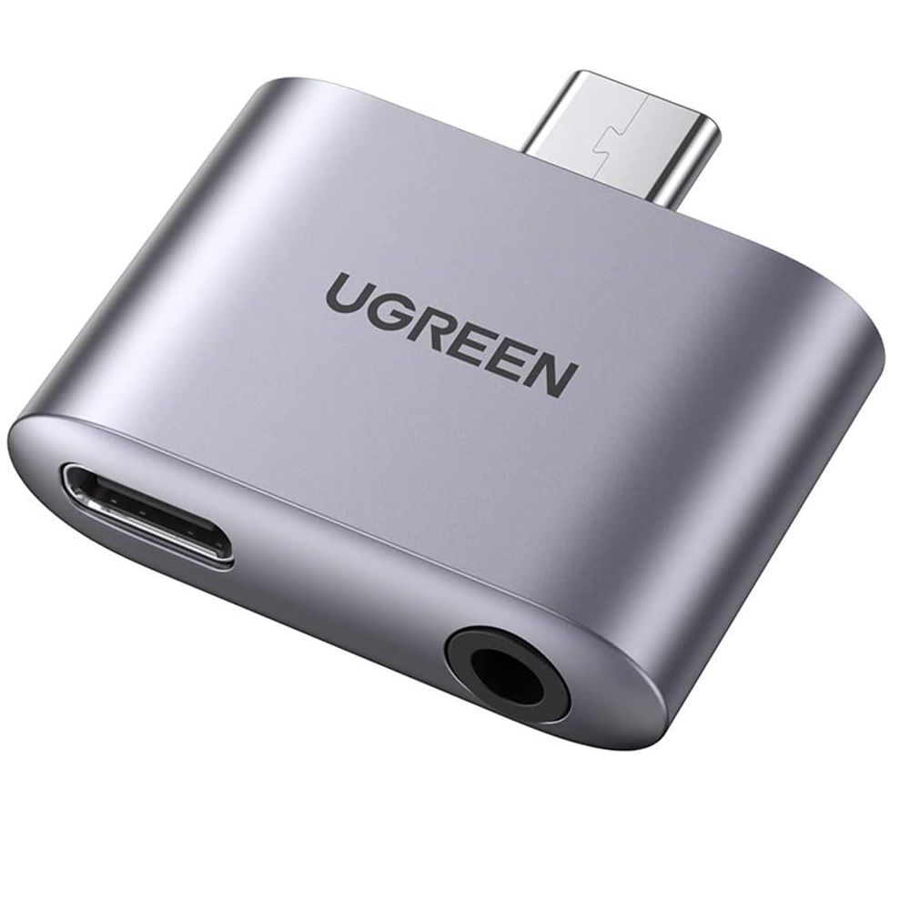 Ugreen 70311 PD 30W vỏ nhôm Usb type c sang 3.5mm 110dB Bộ chuyển đổi có chipset CM231