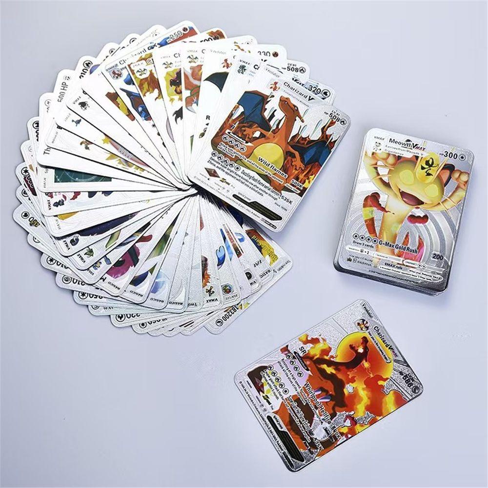 Thẻ Bài Đồ Chơi Pokemon Bằng Kim Loại Chất Lượng Cao Dành Cho Bé