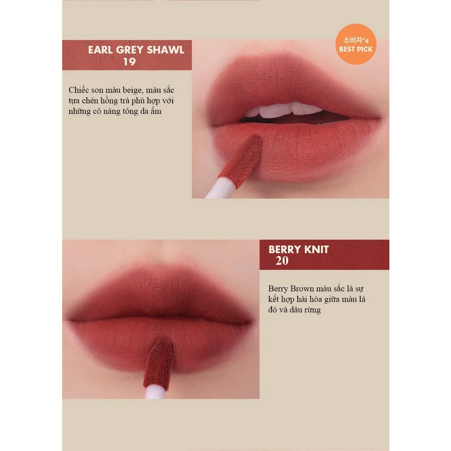 [ XẢ KHO 3 NGÀY ] Son kem Lì Romand Zero Velvet Tint