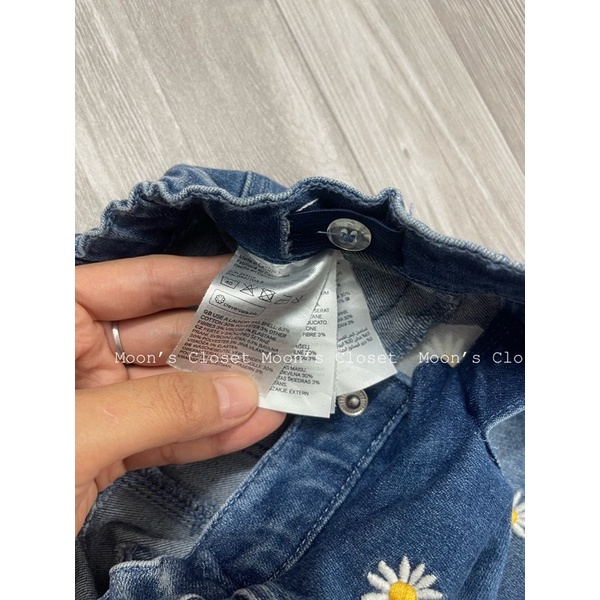 XD- Quần jeans hoạ tiết size 4/6m-3/4y