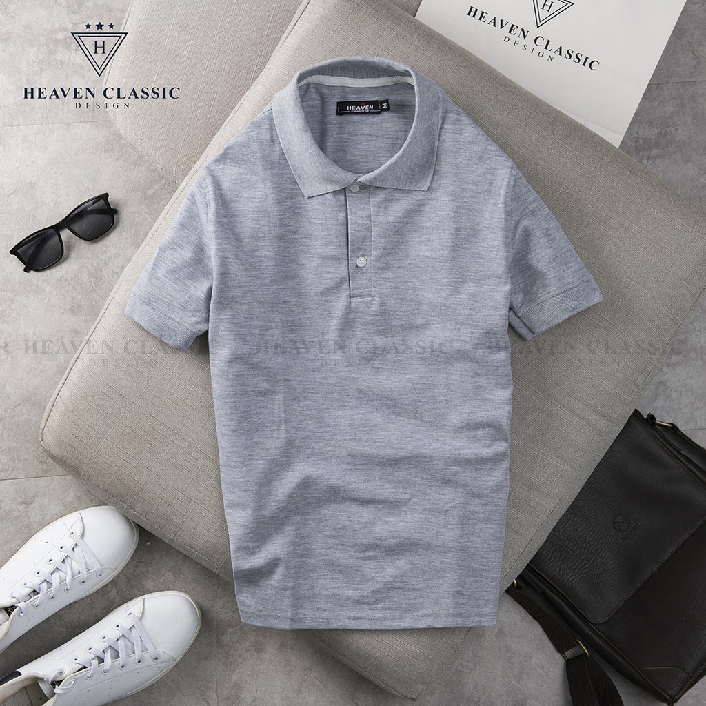 Áo polo nam Hamino 8 màu trơn vải cotton co giãn dáng công sở slimfit hơi ôm trẻ trung