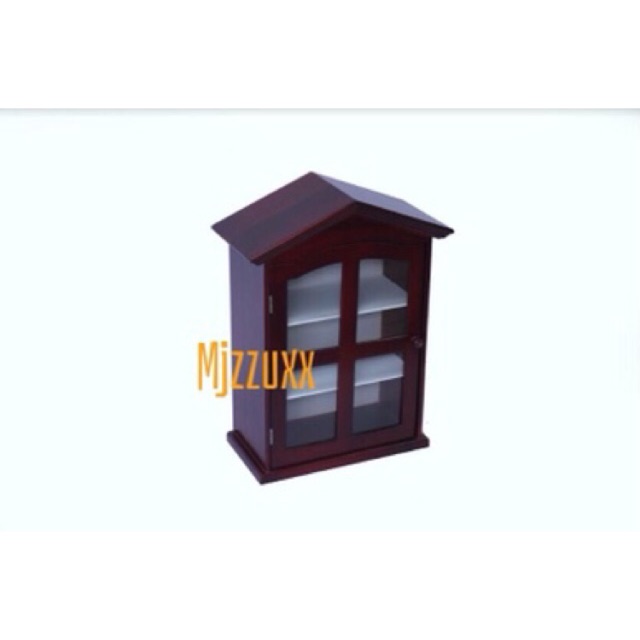 Tủ y tế treo tường bằng gỗ hình mái nhà Tủ thuốc treo Tủ đựng mỹ phẩm đẹp mjzzuxx MJ091