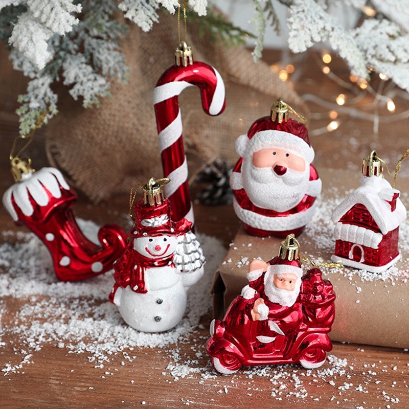 Set 2 Hộp Quà Trang Trí Giáng Sinh Năm Mới