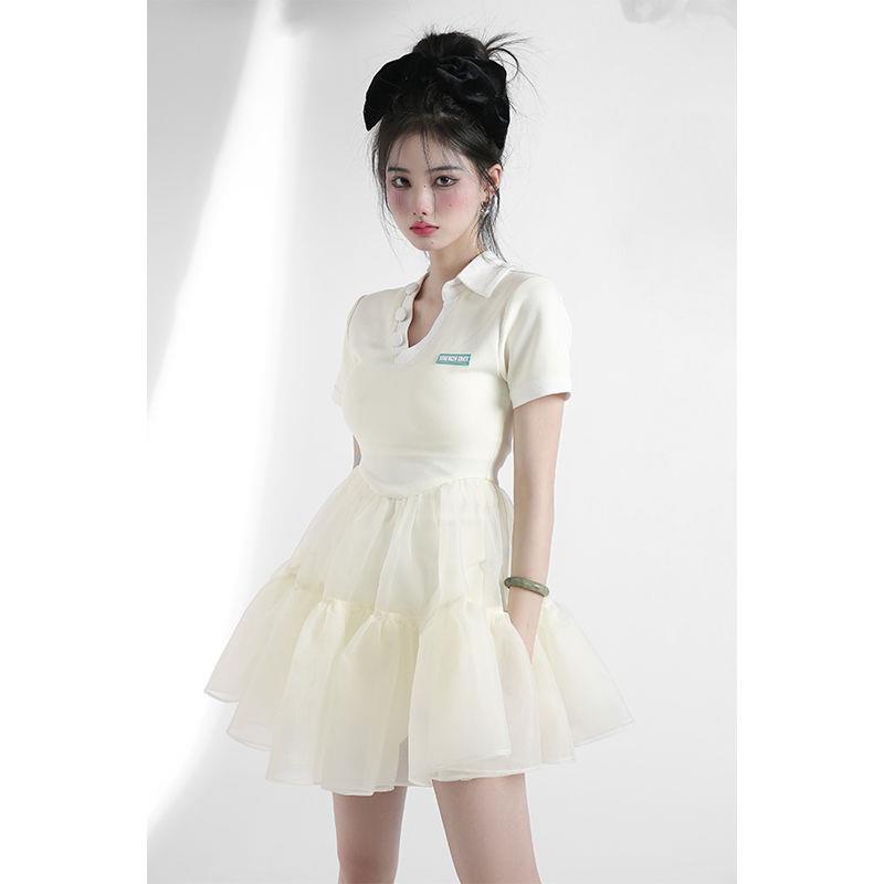 Đầm Cổ Polo Tay Ngắn Phong Cách Mới Dành Cho Nữ Thời Trang Mùa Hè 2022