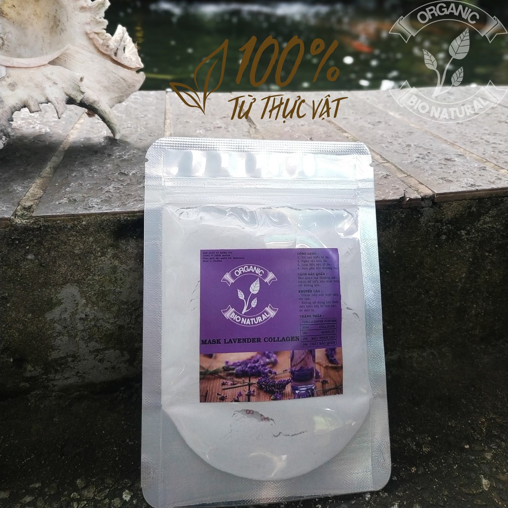 [BIONATURALVN] Bột đắp mặt nạ Mask Lavender Collagen HANDMADE