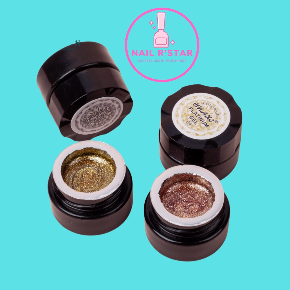 Gel nhũ Huaxi Platinum chính hãng - Gel nhũ nail vẽ móng chuyên dụng  NAIL R’STAR