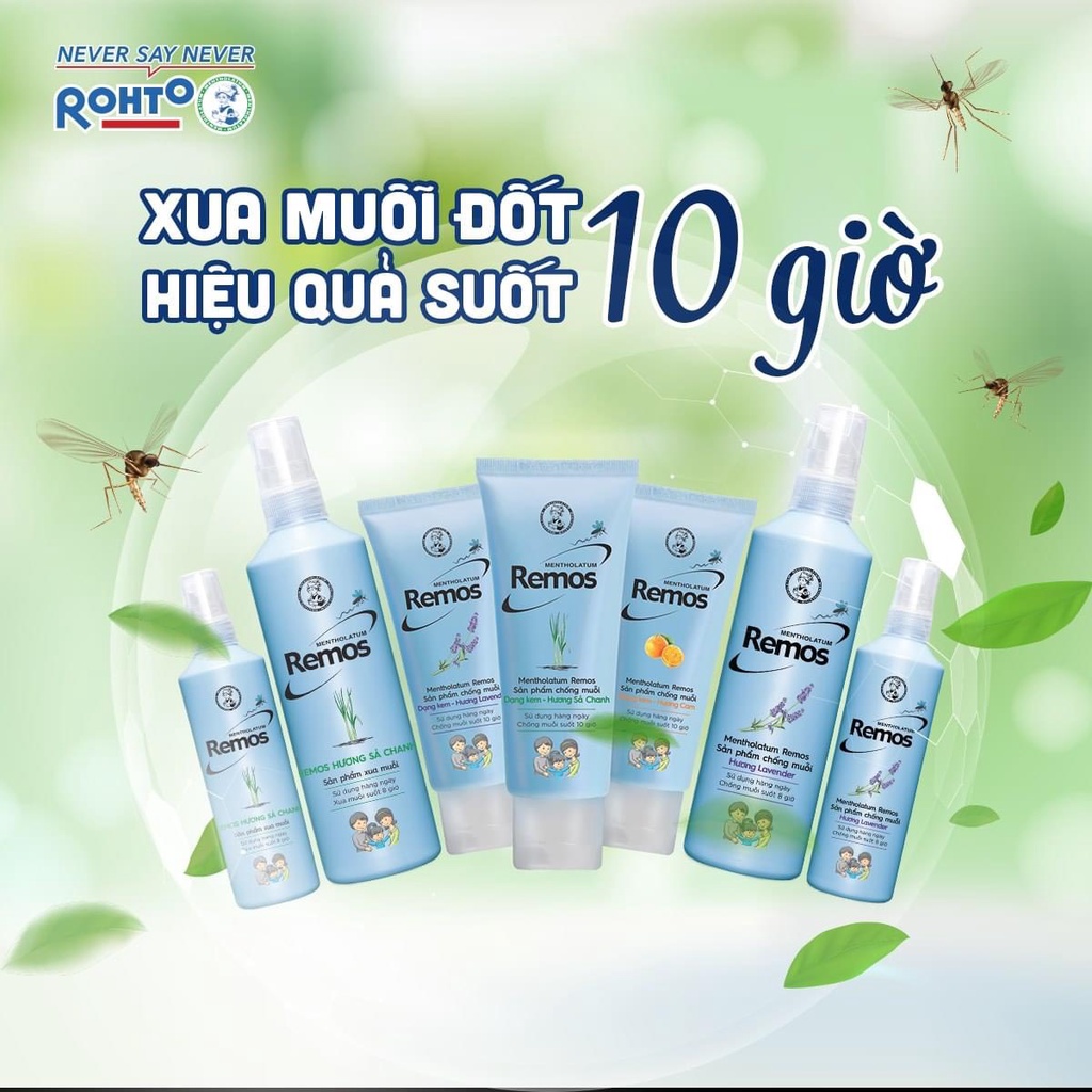 XỊT CHỐNG MUỖI REMOS 60ml Lavender (Chính hãng)