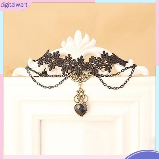 Vòng Cổ Choker Ren Đính Hạt Thời Trang Nữ Tính