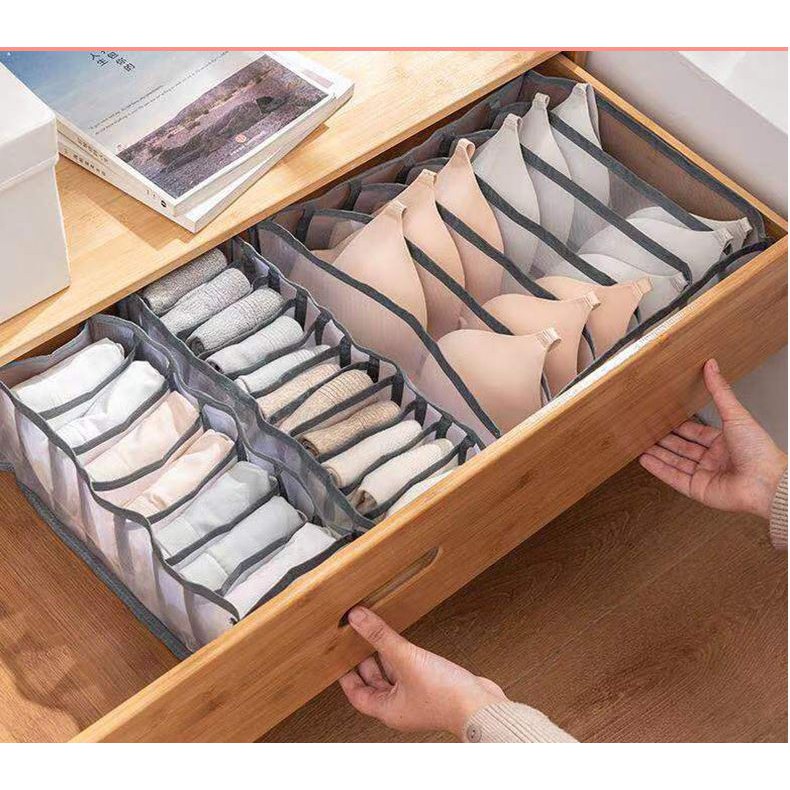 Kiểu 2 - KHAY ĐỰNG ĐỒ LÓT CHIA Ô TIỆN DỤNG