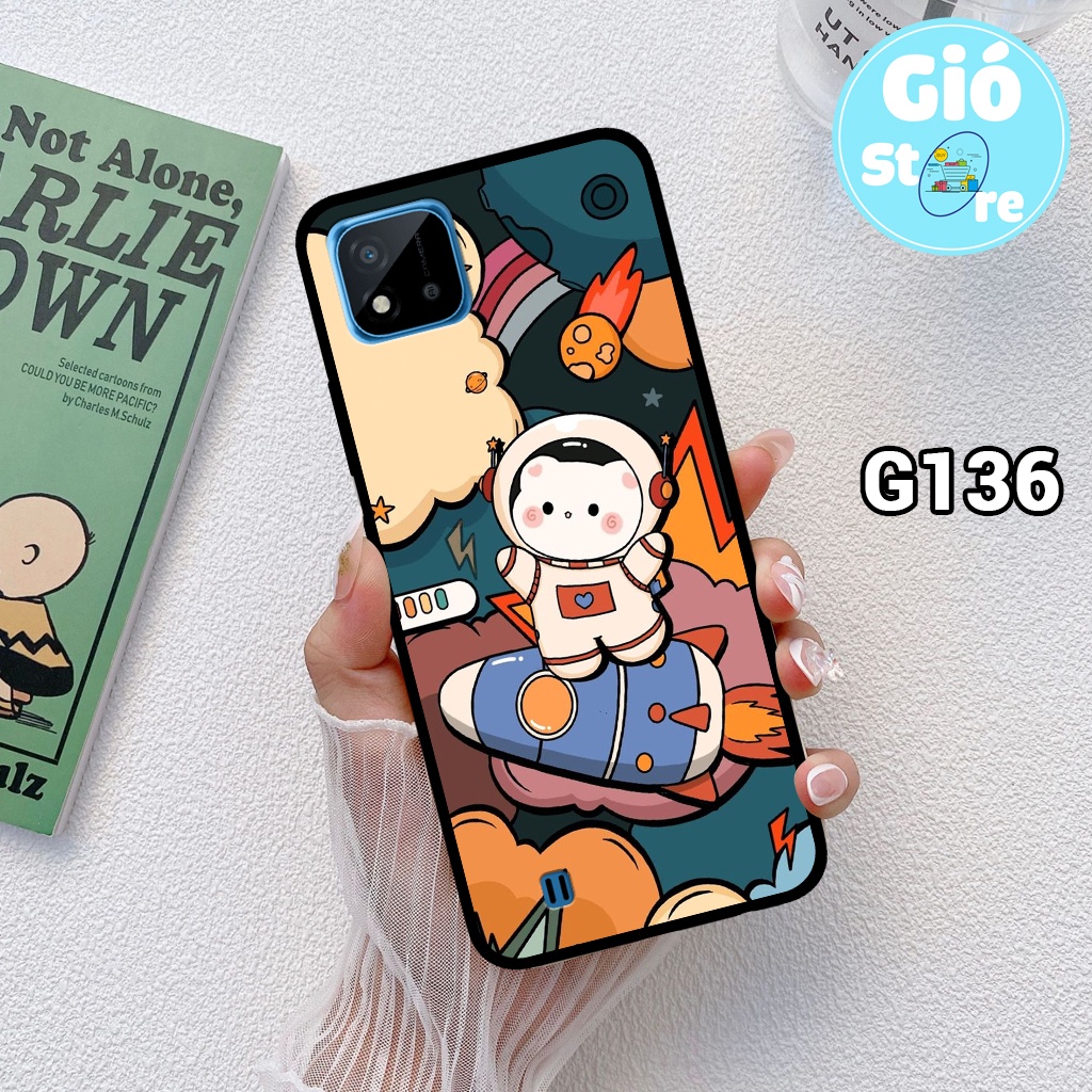Ốp lưng REALME C20/ C11 2020/ C11 2021 - Ốp điện thoại OPPO in hình phi hành gia đáng yêu,vũ trụ,lưng nhựa cứng viền dẻo