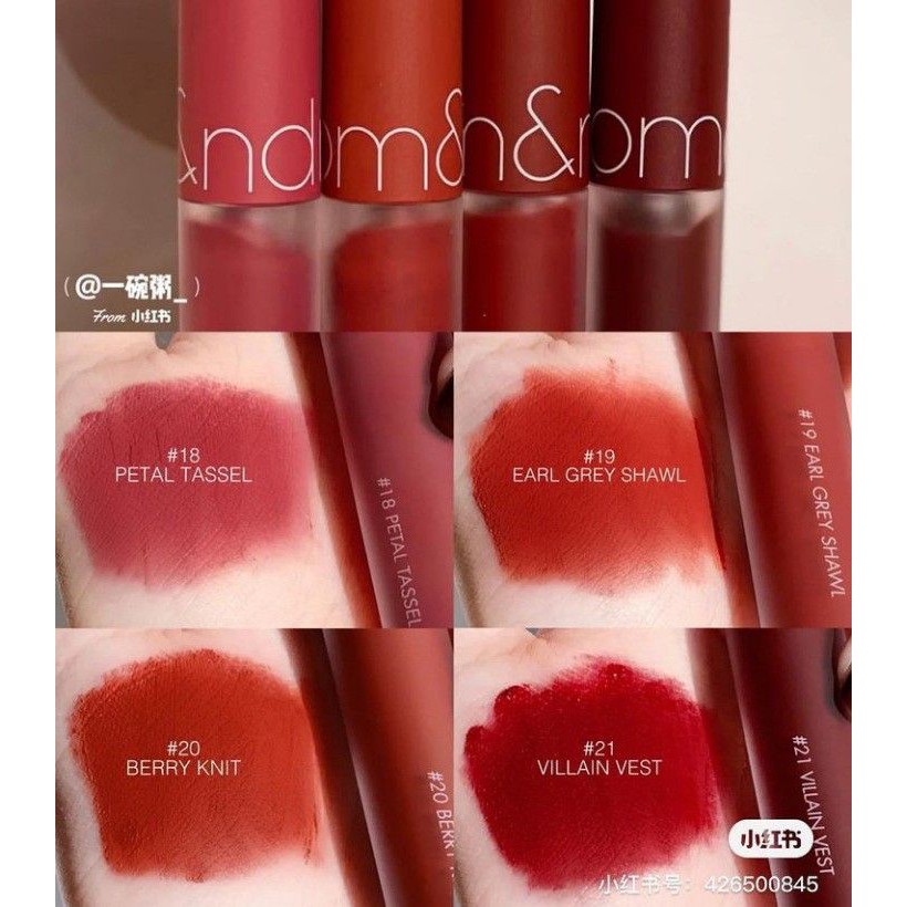 Son Kem Lì, Lên Màu Siêu Chuẩn, Mềm Mại Như Nhung Romand Zero Velvet Tint 5.5g