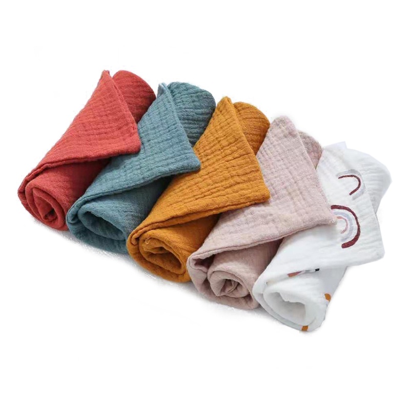 Bộ 5 Khăn Tay Cotton Mềm Thấm Hút Tốt Cho Bé