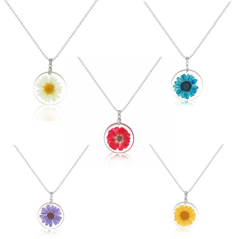 Dây chuyền mặt thủy tinh trong suốt độc đáo