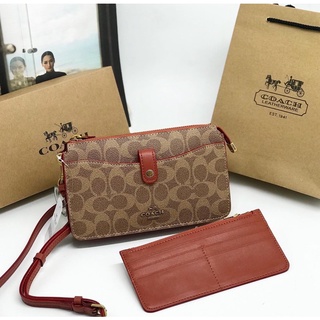 Clutch Coach 2 ngăn kèm ví mỏng