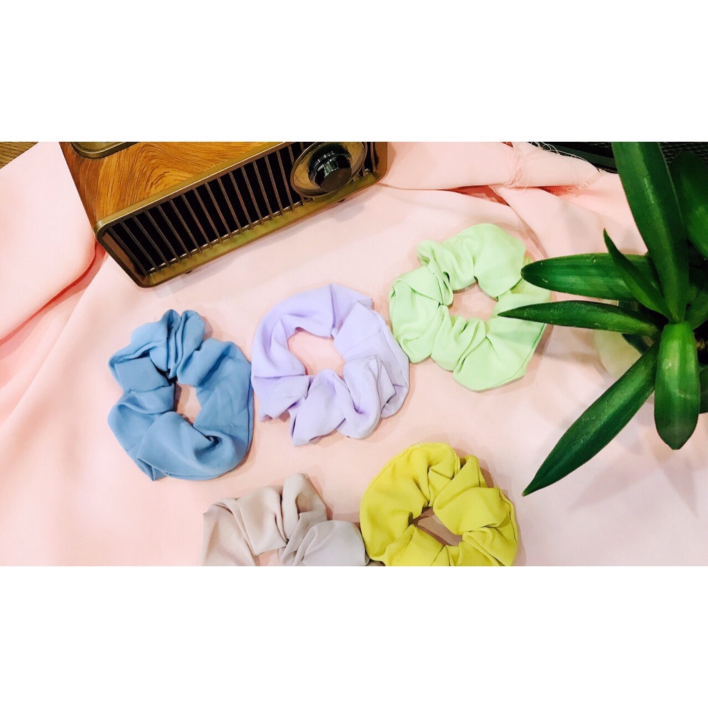 Dây buộc tóc nhiều màu dây cột tóc scrunchies hoa quả dễ thương phong cách hàn quốc _ KhỏeSport365