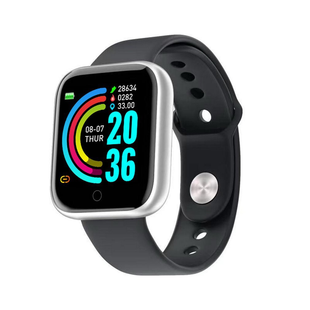 Đồng hồ đeo tay thông minh Y68 màn hình màu sắc kết nối bluetooth chống nước hỗ trợ theo dõi sức khỏe