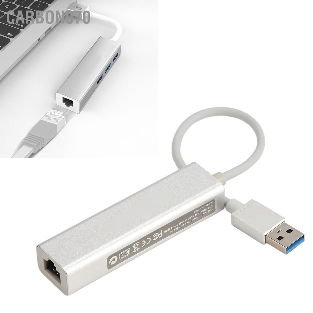 Bộ Chuyển Đổi Cổng Mạng USB RJ45 USB3.0 Ethernet 10M 100M 1000M Bằng Hợp Kim Nhôm Chuyên Dụng Cho Văn Phòng