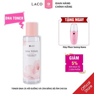 Toner DNA Laco Nước Hoa Hồng Cấp Ẩm Cho Da + Tặng Máy Phun Sương Nano