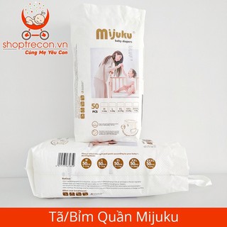 Tã/bỉm quần mijuku 50 miếng size m/l/xl/xxl/xxxl