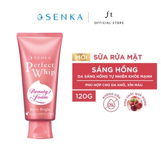 Hb gift- sữa rửa mặt sạch sâu sáng hồng senka perfect whip berry bright 100g