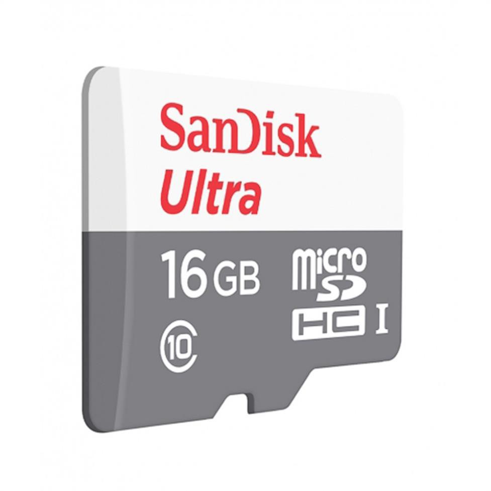 Thẻ nhớ microSDHC Sandisk Ultra 32GB /16GB tốc độ 80MB/s - Thẻ Sandisk chuyên camera | Bảo Hành 5 Năm