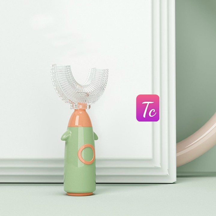 Bàn trải đánh răng cho bé chữ U silicon từ 1 - 8 tuổi