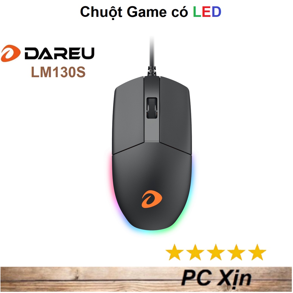 Chuột Dareu LM130 / LM130S Có Led Viền Chính Hãng