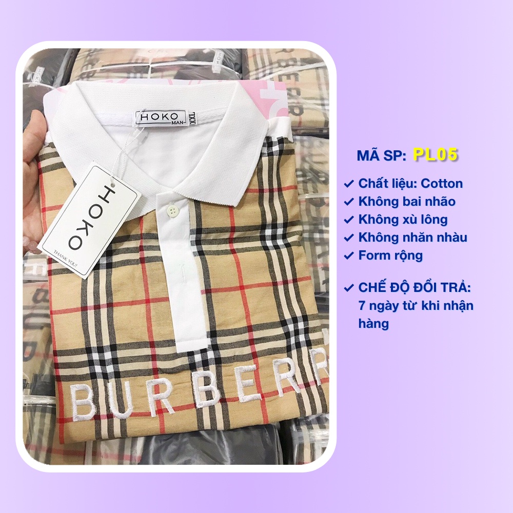 Áo polo nam thể thao cao cấp BR áo thun có cổ nam ngắn tay form rộng cotton cá sấu co dãn 4c PL05