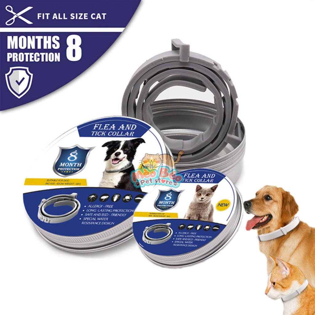 Vòng chống ve rận cho chó mèo Flea And Tick Collar - tác dụng liên tục 8 tháng