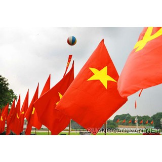 cờ tổ quốc lụa 0,8 x 1,2 mét