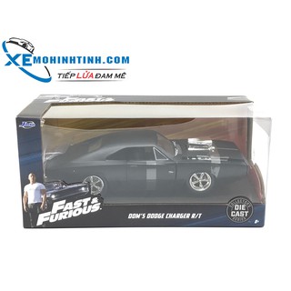 XE MÔ HÌNH Dom’S Dodge Charger 1:24 (Đen)