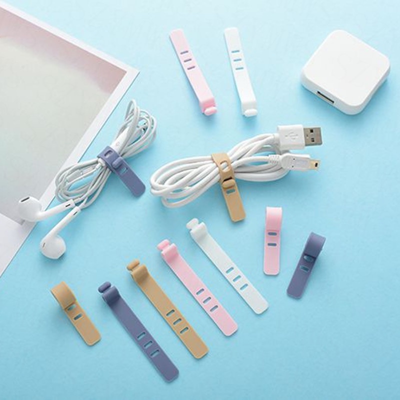 Dụng Cụ Quấn Dây Cáp Sạc USB Bằng Silicone Tiện Dụng