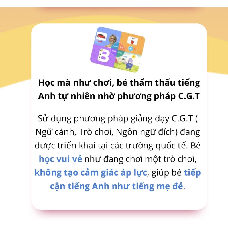 Babilala - Toàn quốc [Evoucher] mã học Tiếng Anh chất lượng cao cho 3-8 tuổi (1 năm, Trọn đời)