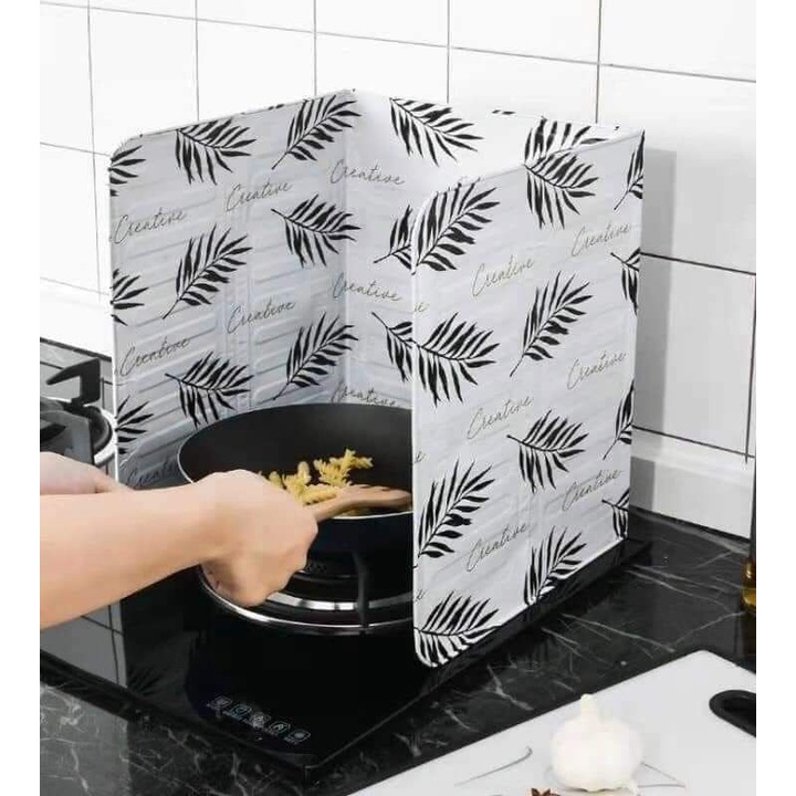 Tấm chắn dầu mỡ bếp ga in hoạ tiết 3D cao cấp,chịu nhiệt tốt an toàn với người sủ dụng