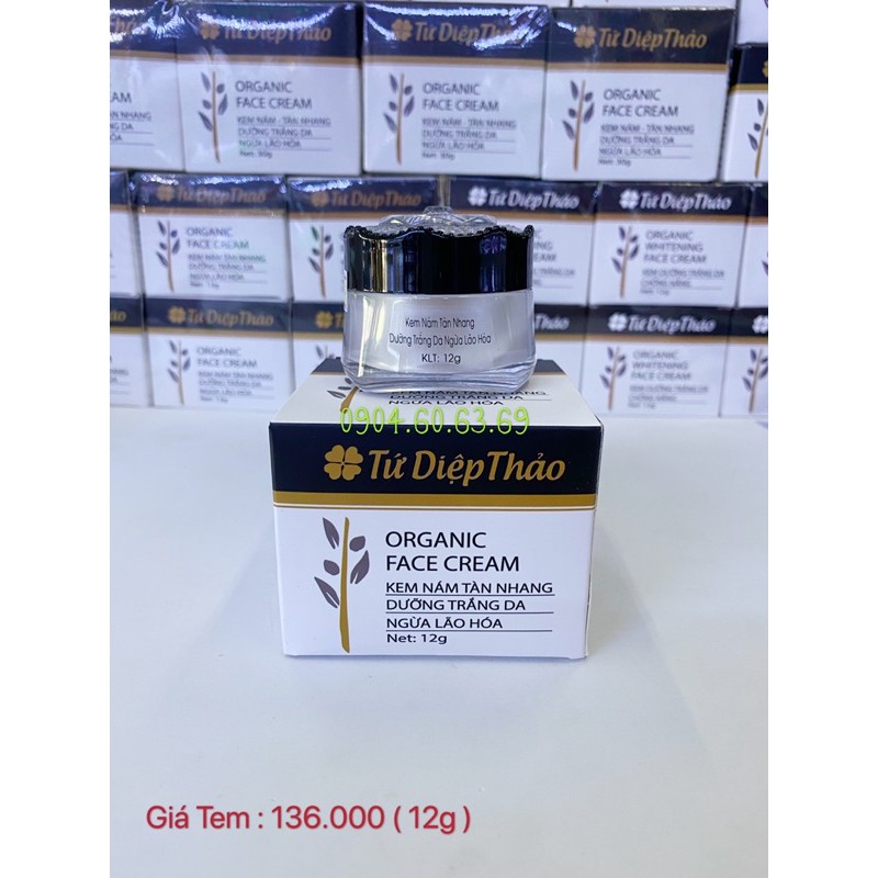 Kem Nám Tàn Nhang Dưỡng Trắng Da Ngừa Lão Hoá 12g TỨ DIỆP THẢO