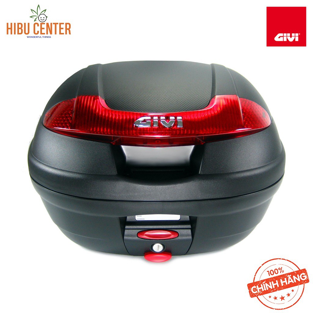 Thùng Givi E340N Vision Công Nghệ Monolock Gắn Sau Xe Máy Motor Tay ga Kèm Đế Đệm Màu Đen Hàng Chính Hãng – HBCENTER