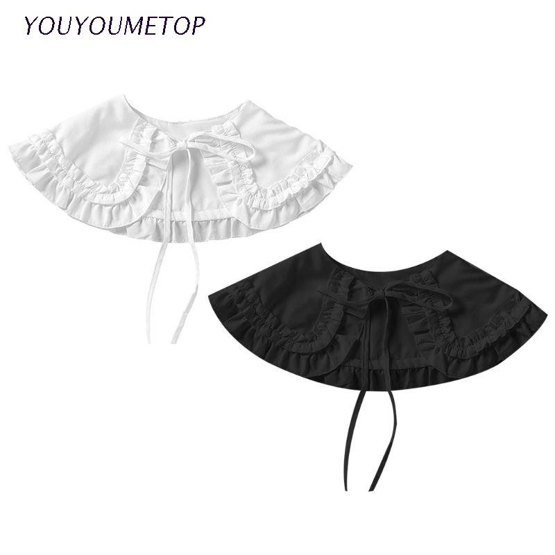 Cổ Áo Giả Búp Bê Hai Lớp Phong Cách Lolita Nhật Bản Cho Nữ