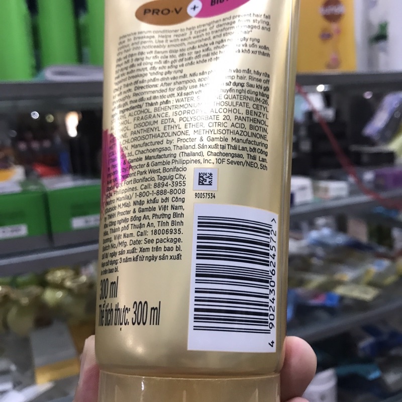 Dầu Xả Pantene Biotin Strength Ngăn Rụng Tóc 300ml