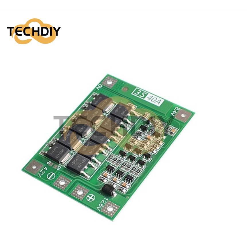 Bảng Mạch Bảo Vệ Pin Li-ion 3S 4S 25A 30A 40A 18650 BMS Dành Cho Động Cơ Khoan 11.1V 12.6V/14.8V 16.8V