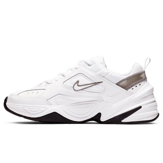 M2K Tekno đen, trắng và xám giày cha cổ điển giày chạy bộ thông thường tất cả các trận đấu BQ3378-100