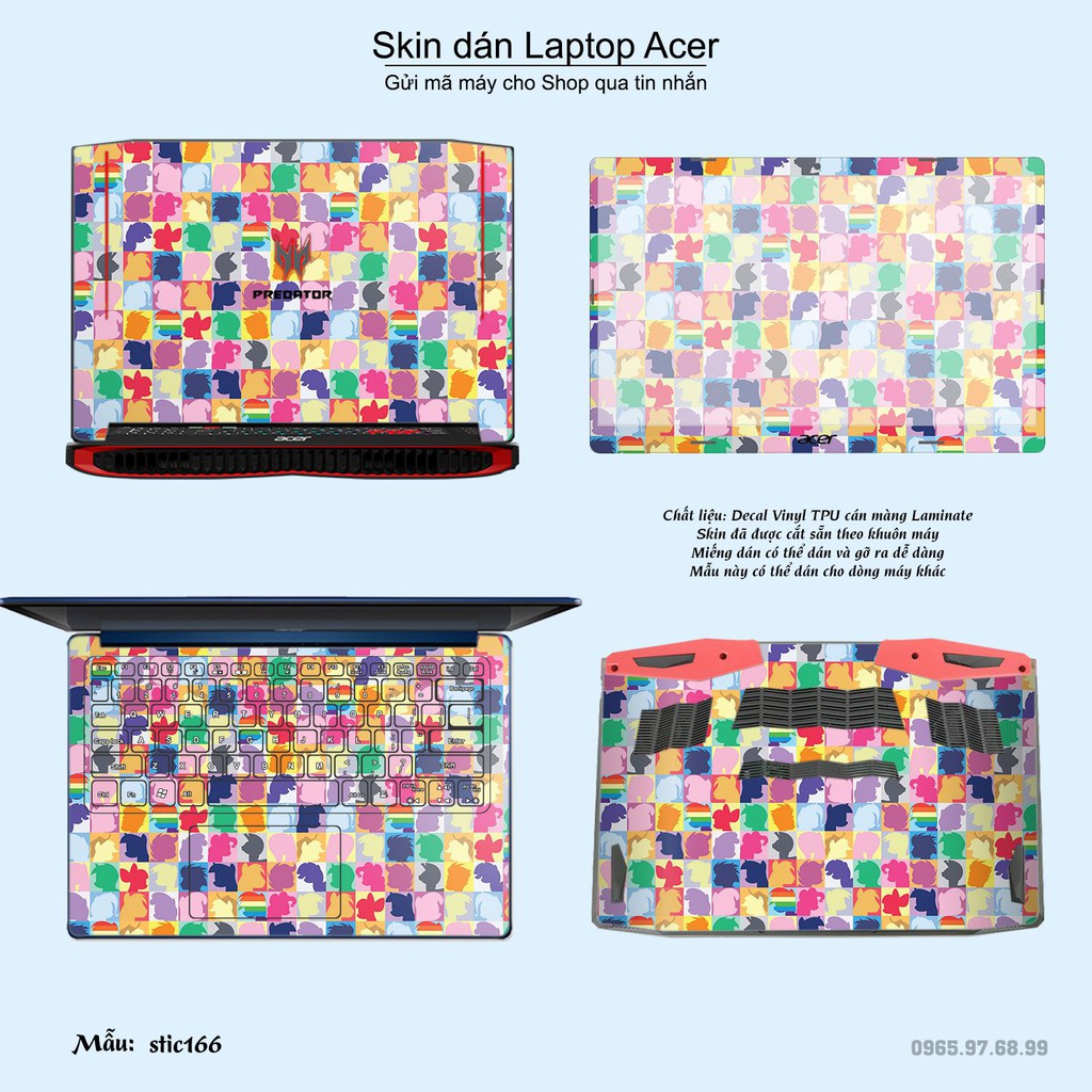 Skin dán Laptop Acer in hình Hoa văn sticker _nhiều mẫu 27 (inbox mã máy cho Shop)