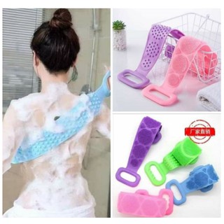 Dây Chà Lưng Silicon Tiện Lợi Sử Dụng Khi Tắm, Cọ Chà Lưng Silicon 2 Mặt Mẫu Mới
