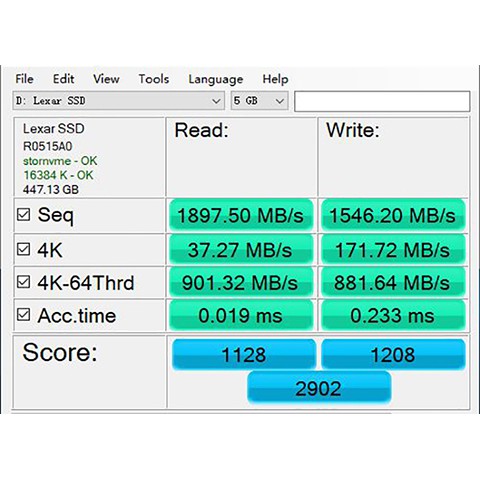 Ổ cứng SSD 250GB NVMe Lexar NM610 PCIe M2 2280