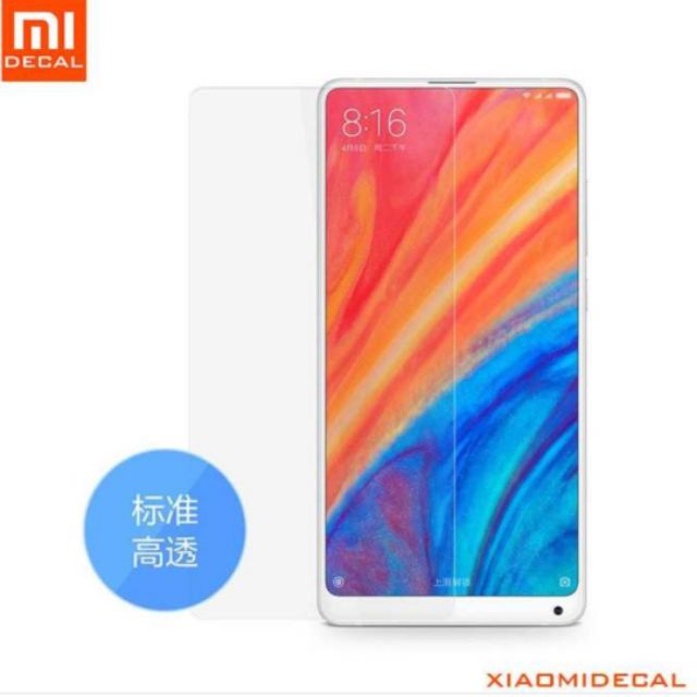 Bộ 3 tấm dán kính cường lực Xiaomi Mix 2S - Trong suốt