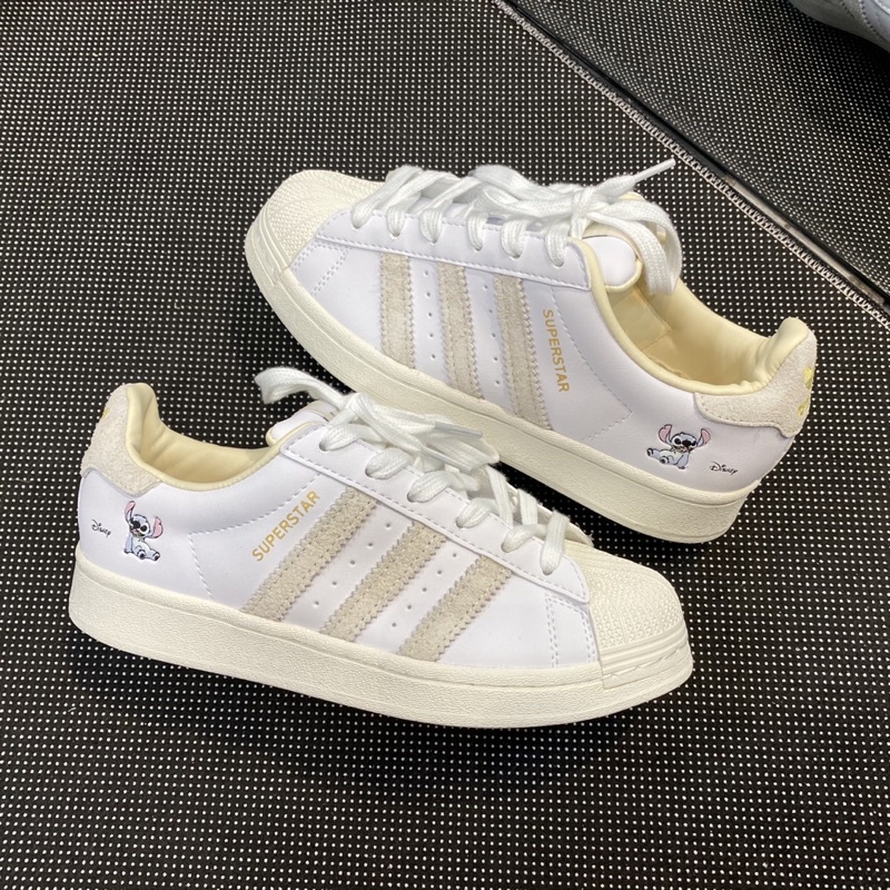 | CÓ SẴN - ẢNH THẬT |Giày thể thao adidas superstar sò disney trắng sọc nỉ bản mới 2022