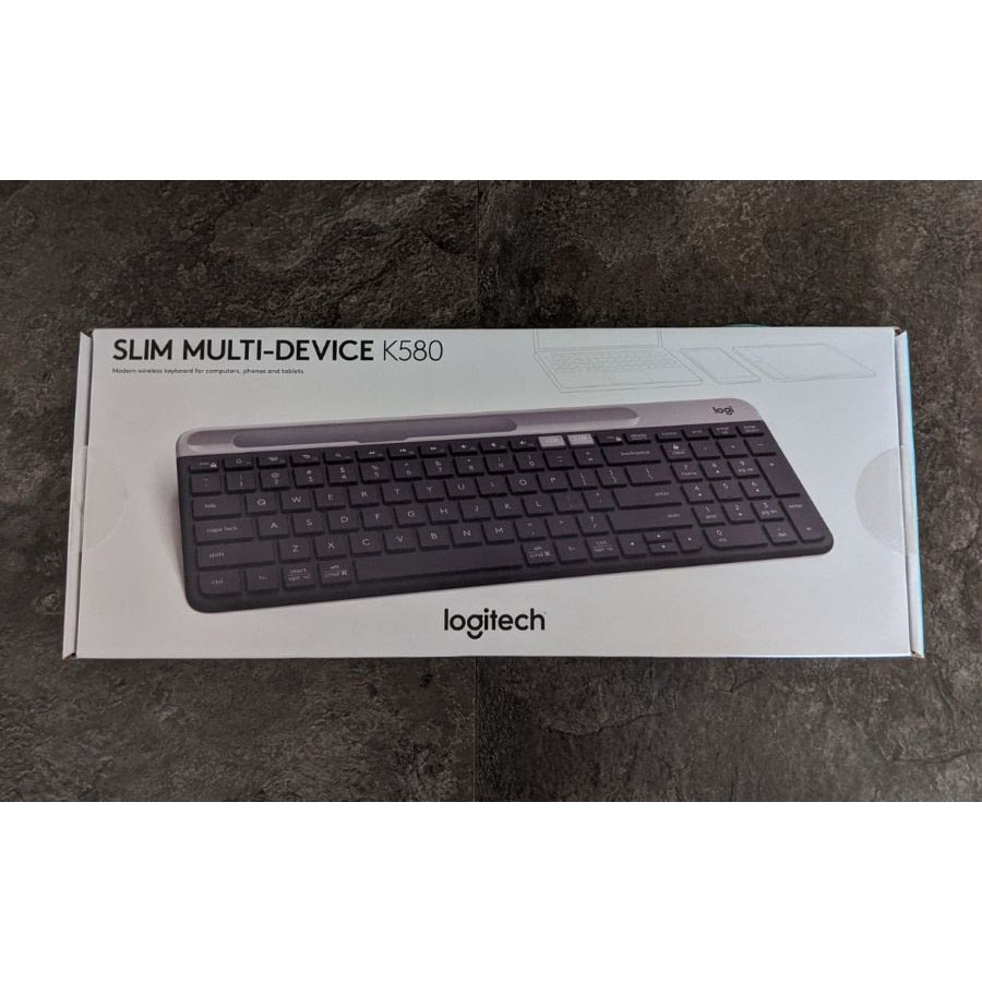 Bàn phím Logitech K580 không dây bluetooth Slim Multi device - Kết nối đa thiết bị, bluetooth, USB Unifying - Chính hãng