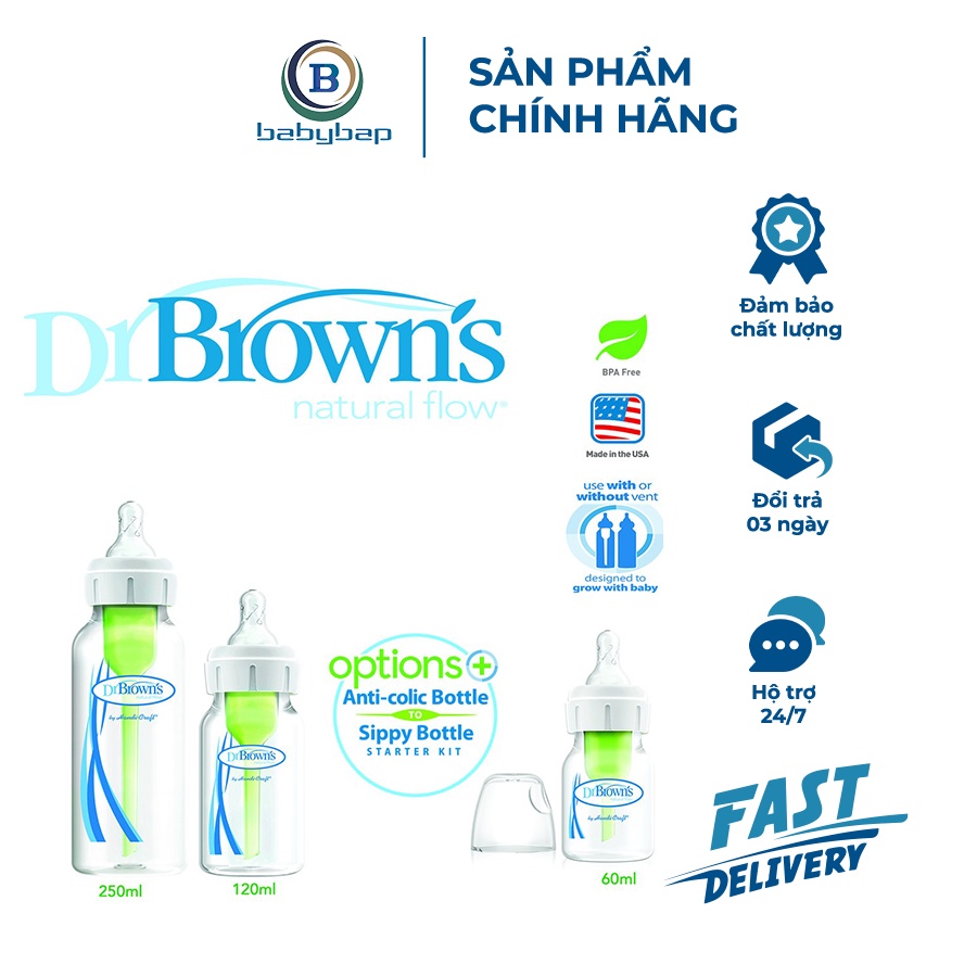 Bình Sữa Cổ Thường Nhựa PP Options Plus Dr Brown_s