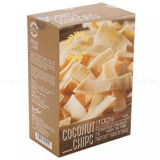 Dừa sấy giòn nguyên vị Coconut chip Only Nature 100g